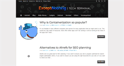 Desktop Screenshot of exceptnothing.com